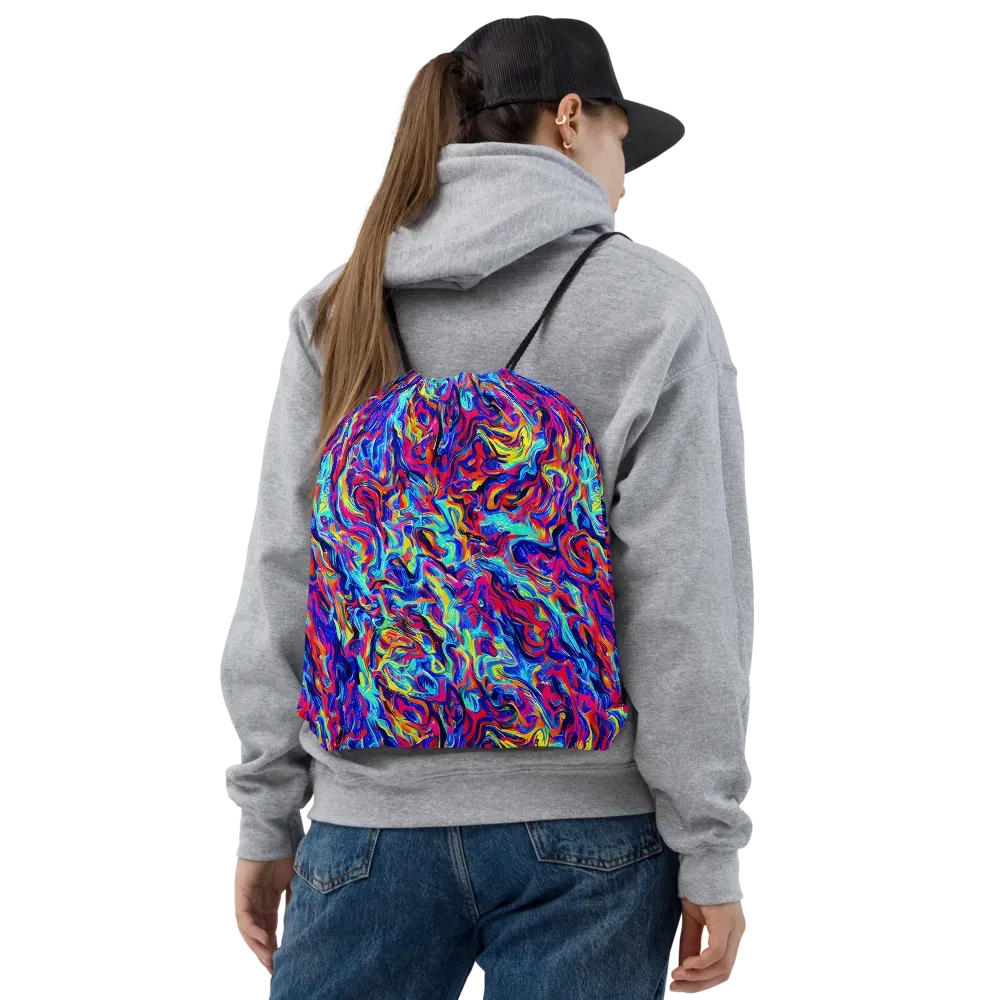 Solar Electric on Drawstring Bag — Front