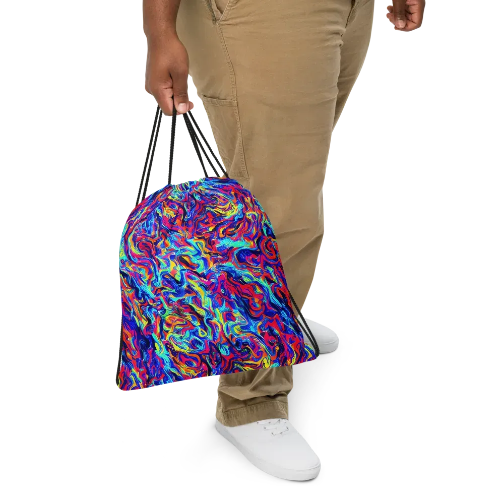 Solar Electric on Drawstring Bag — Front