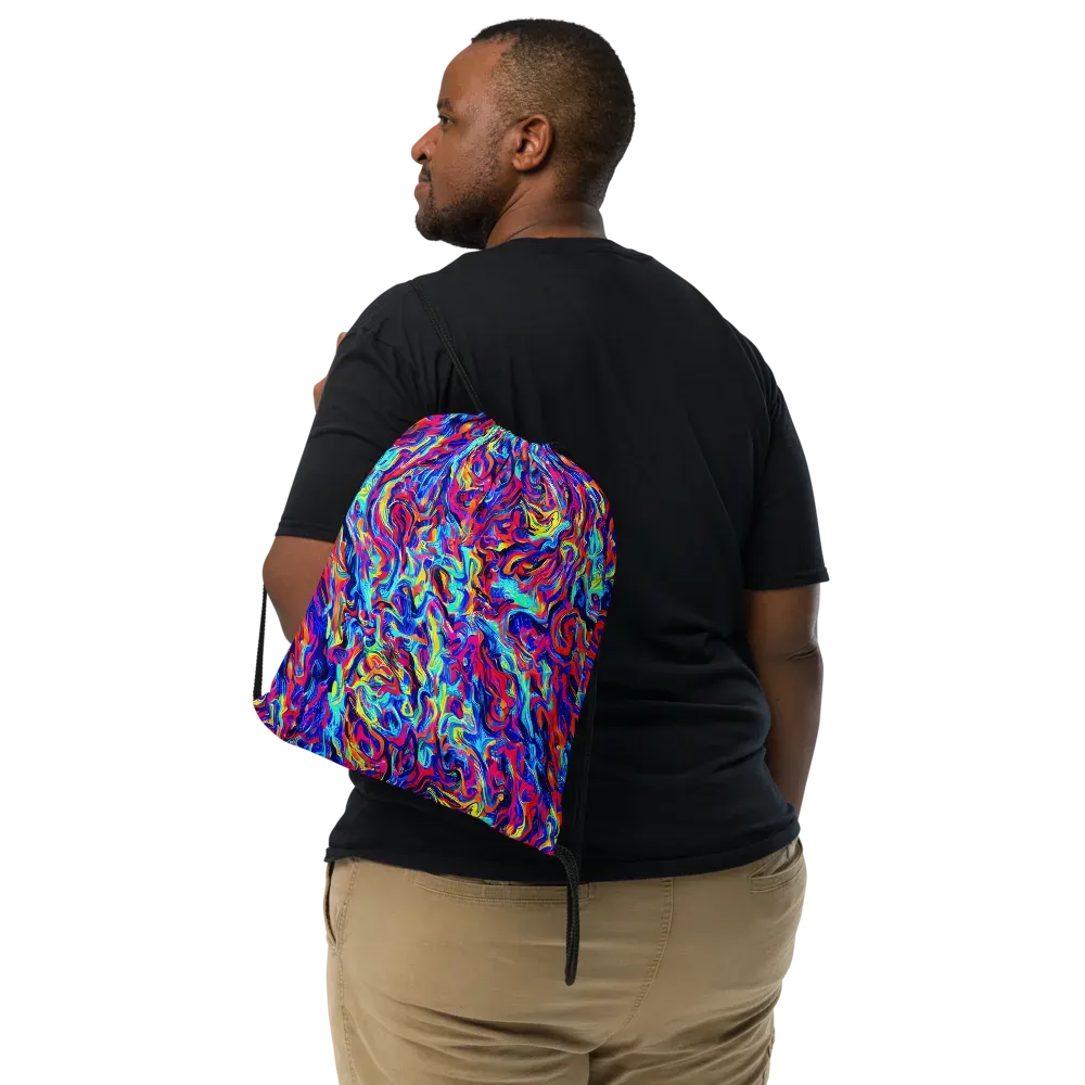 Solar Electric on Drawstring Bag — Front