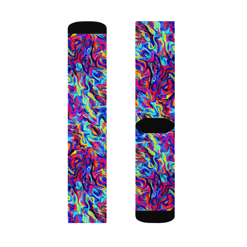 Solar Electric on Socks — Left Sock