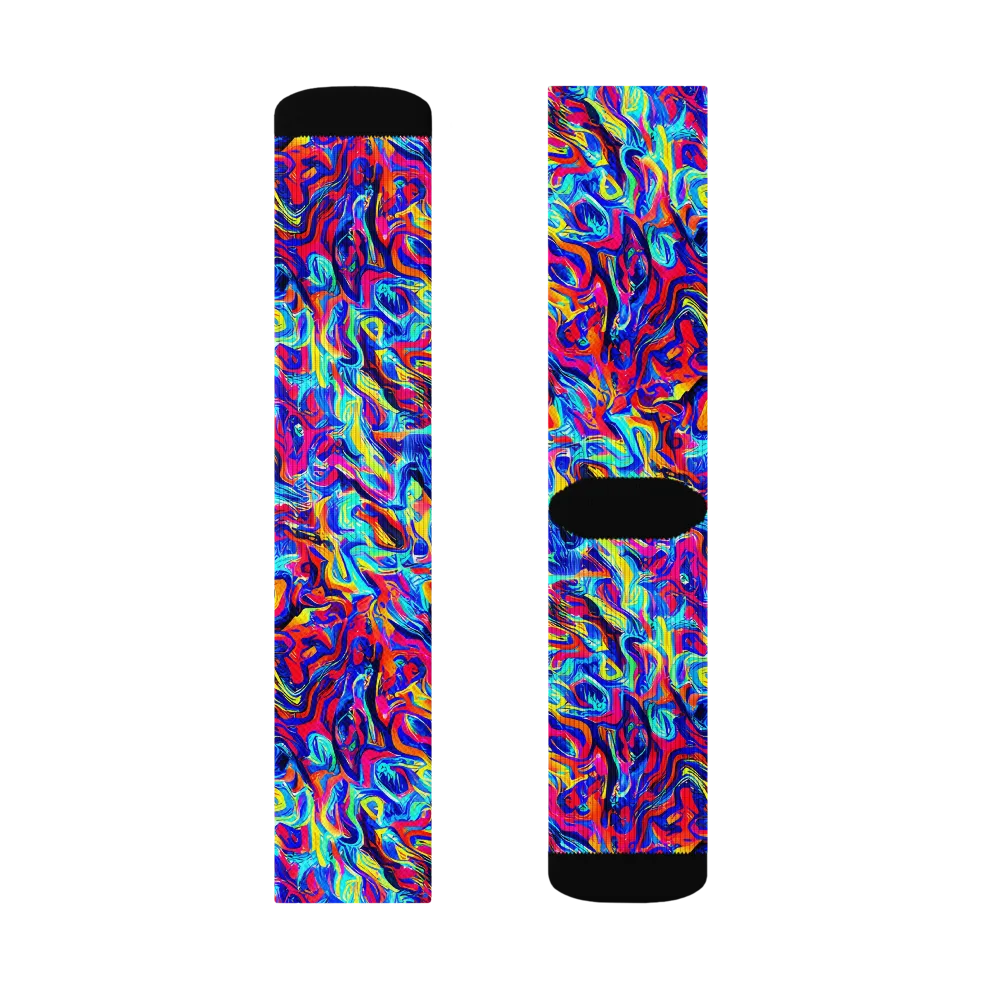 Solar Electric on Socks — Right Sock