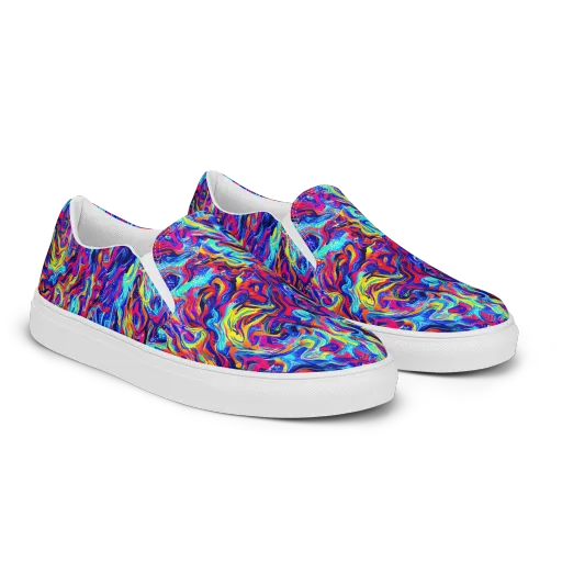 Solar Electric on a Women's Slip-On Canvas Shoes