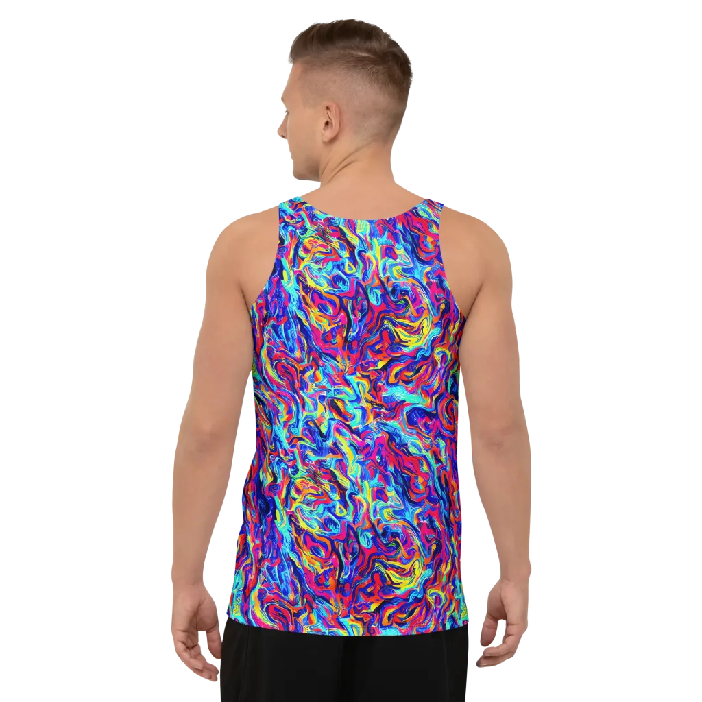 Solar Electric on Men's Tank Top — Back