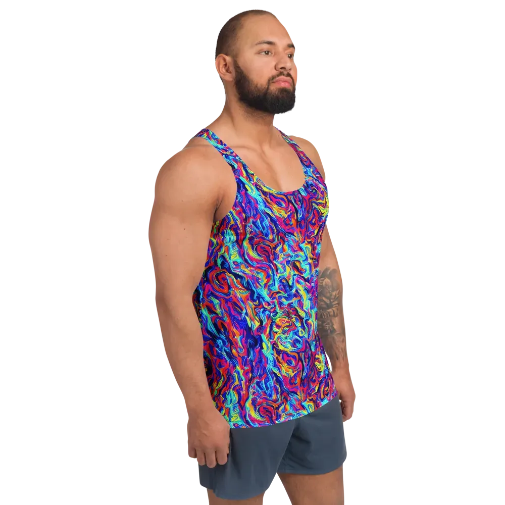 Solar Electric on Men's Tank Top — Right Front
