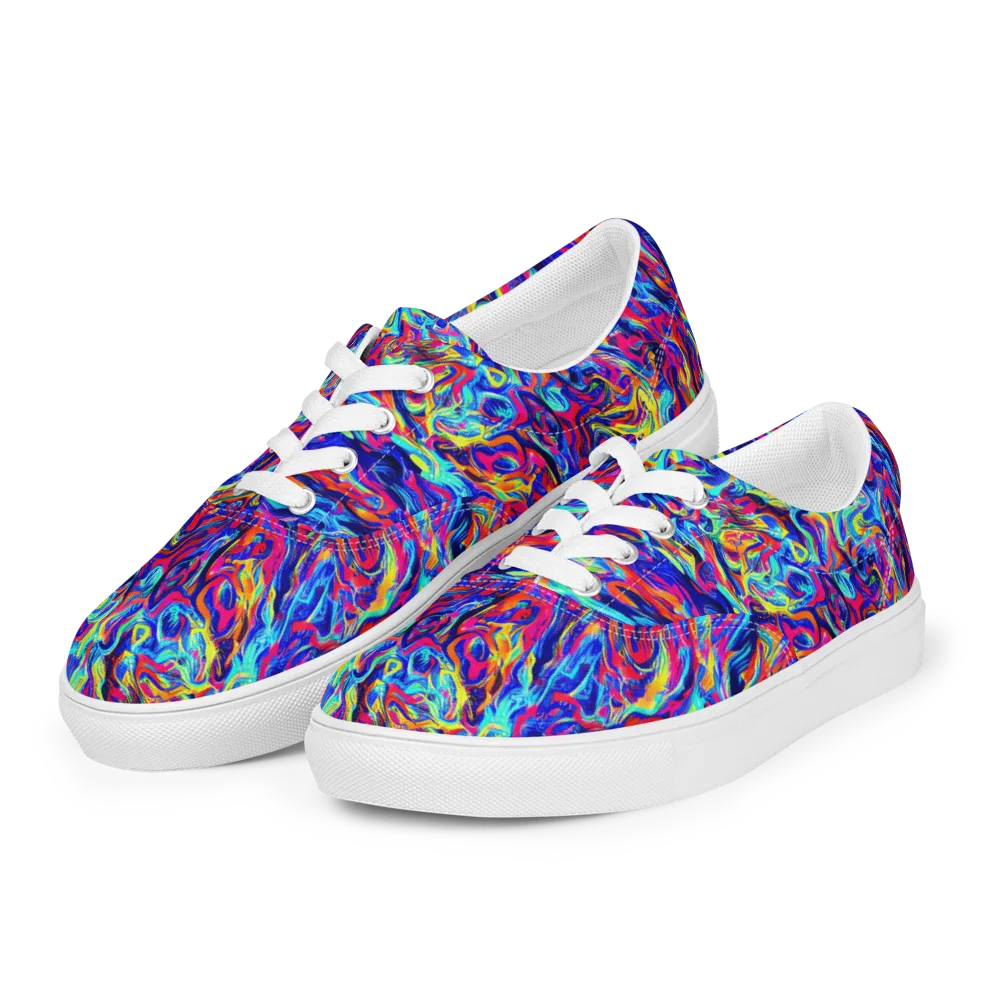 Solar Electric on Men's Lace-Up Canvas Shoes — Left Front