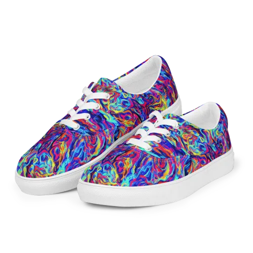 Solar Electric on a Men's Lace-Up Canvas Shoes