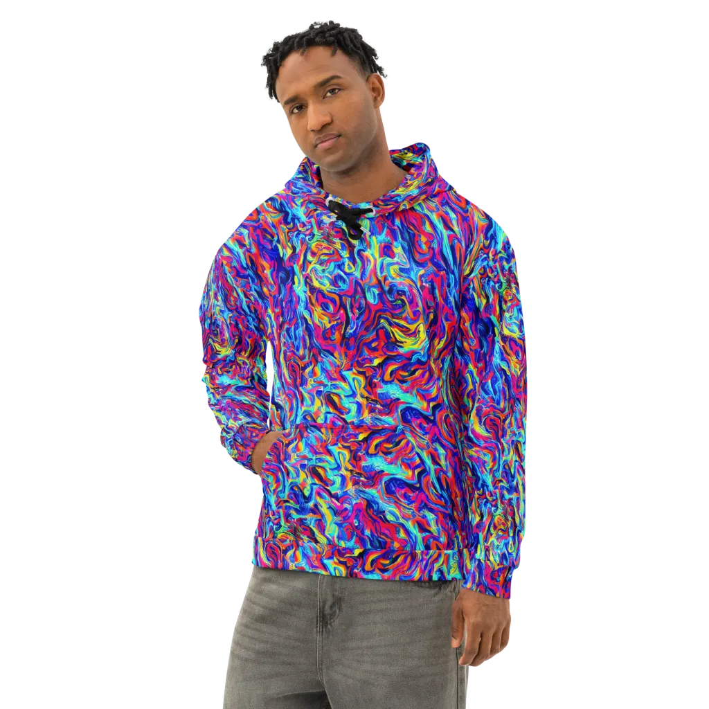 Solar Electric on Cotton Hoodie — Left Front