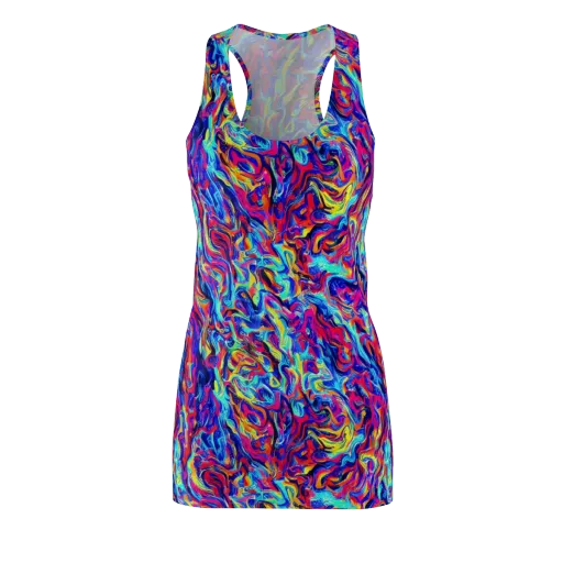 Solar Electric on a Racerback Dress