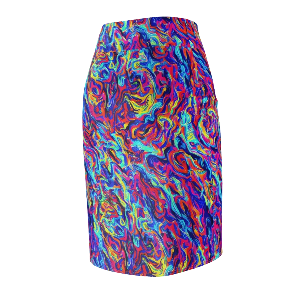 Solar Electric on Pencil Skirt — Back Side
