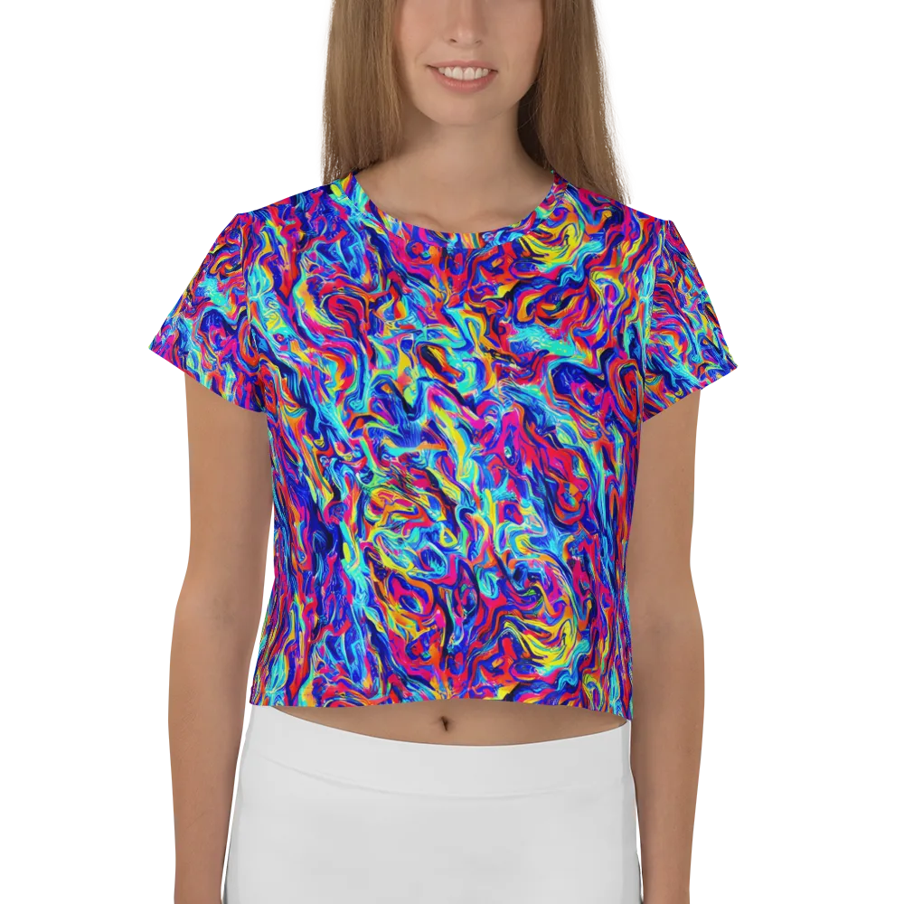 Solar Electric on Crop Tee — Front