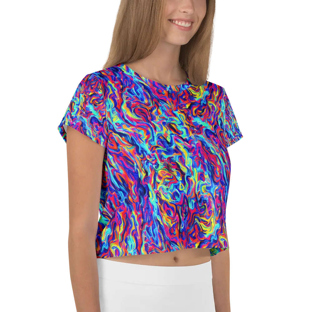 Solar Electric on Crop Tee — Right