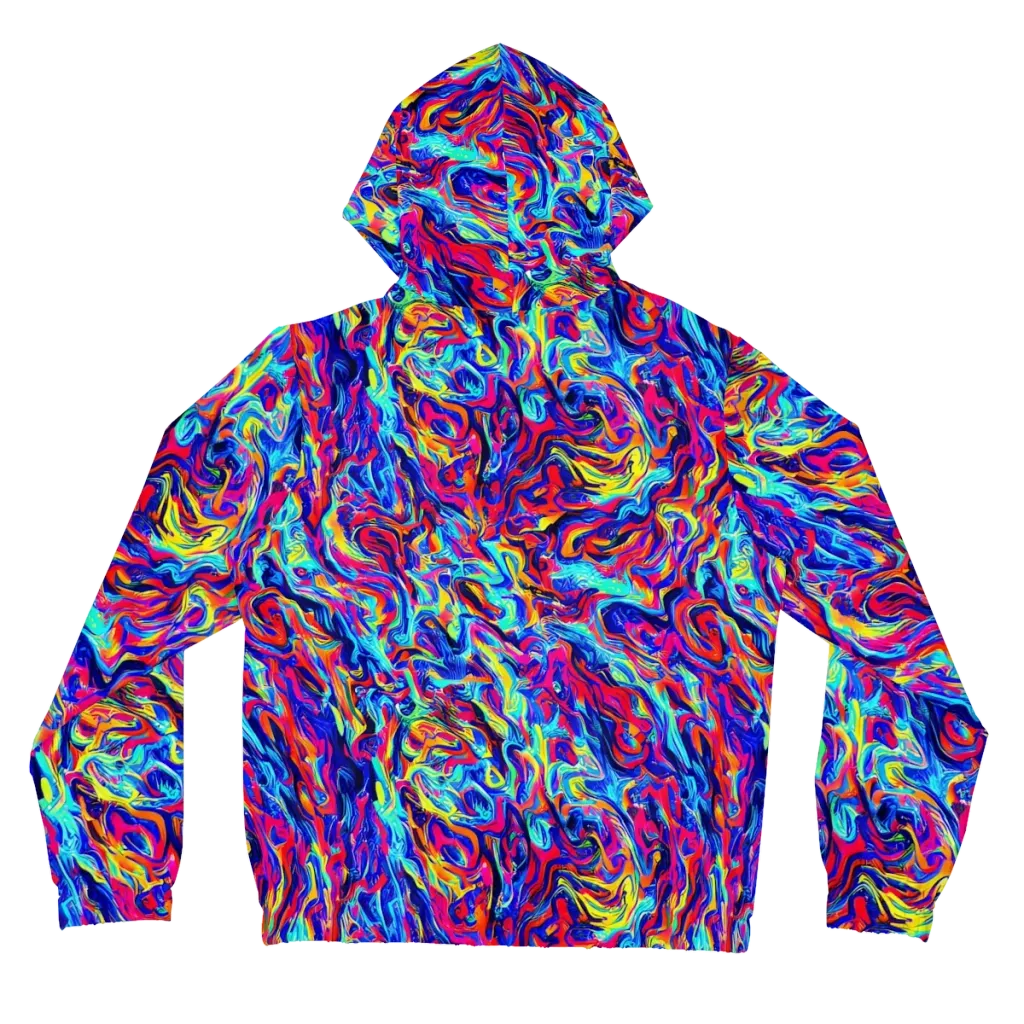 Solar Electric on Women's Full-Zip Hoodie — Back