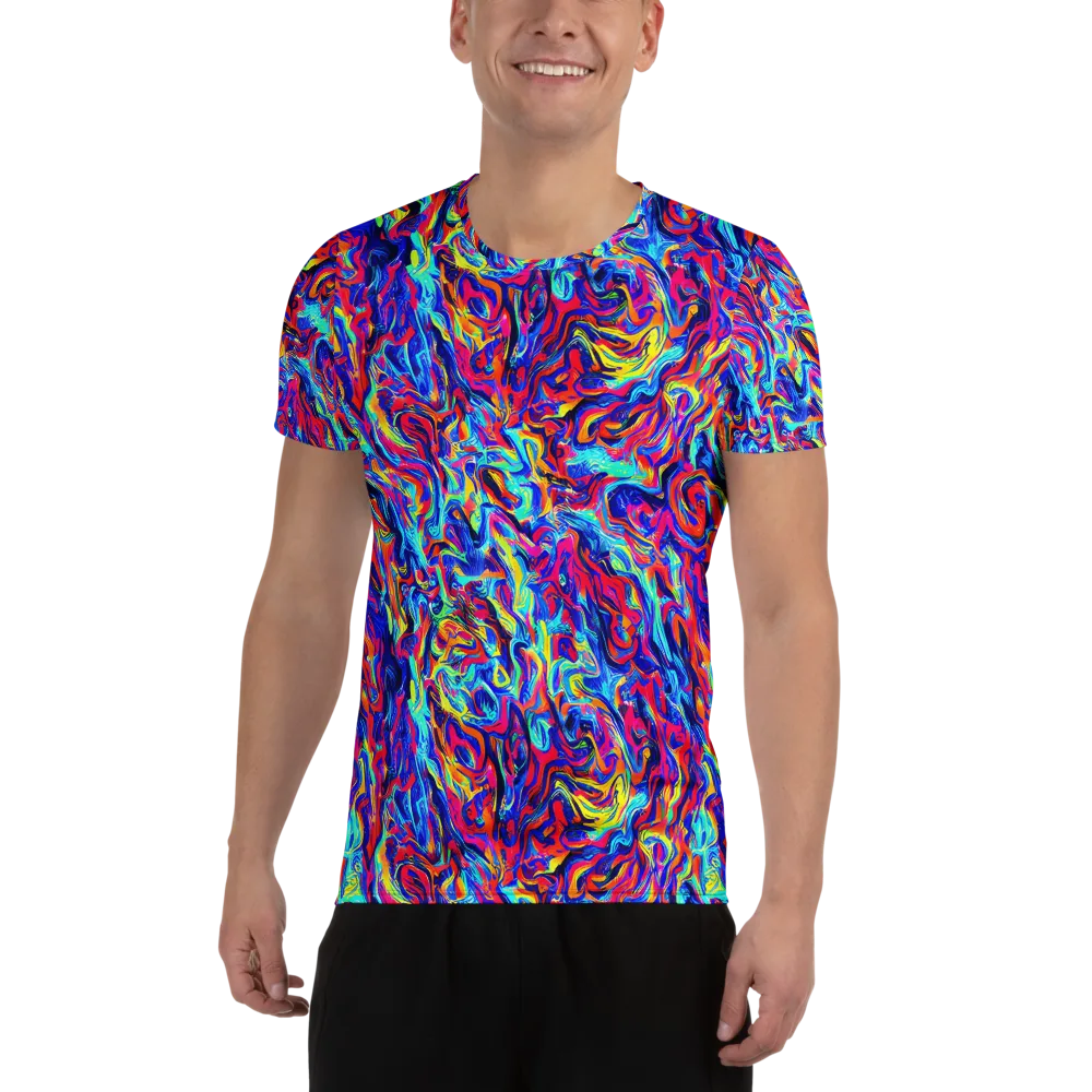 Solar Electric on Men's Athletic T-Shirt — Front