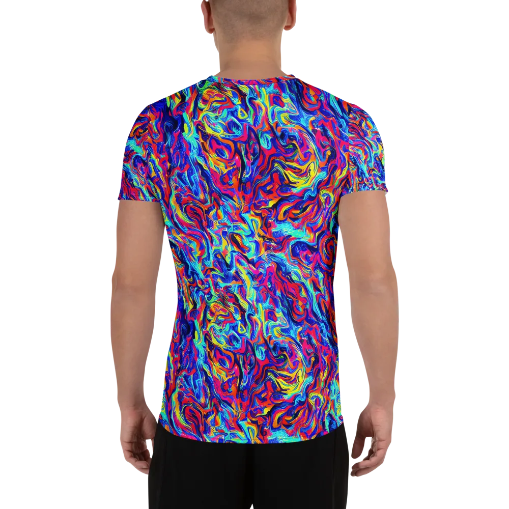 Solar Electric on Men's Athletic T-Shirt — Back
