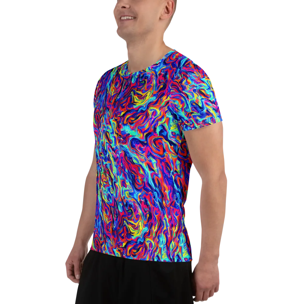 Solar Electric on Men's Athletic T-Shirt — Left