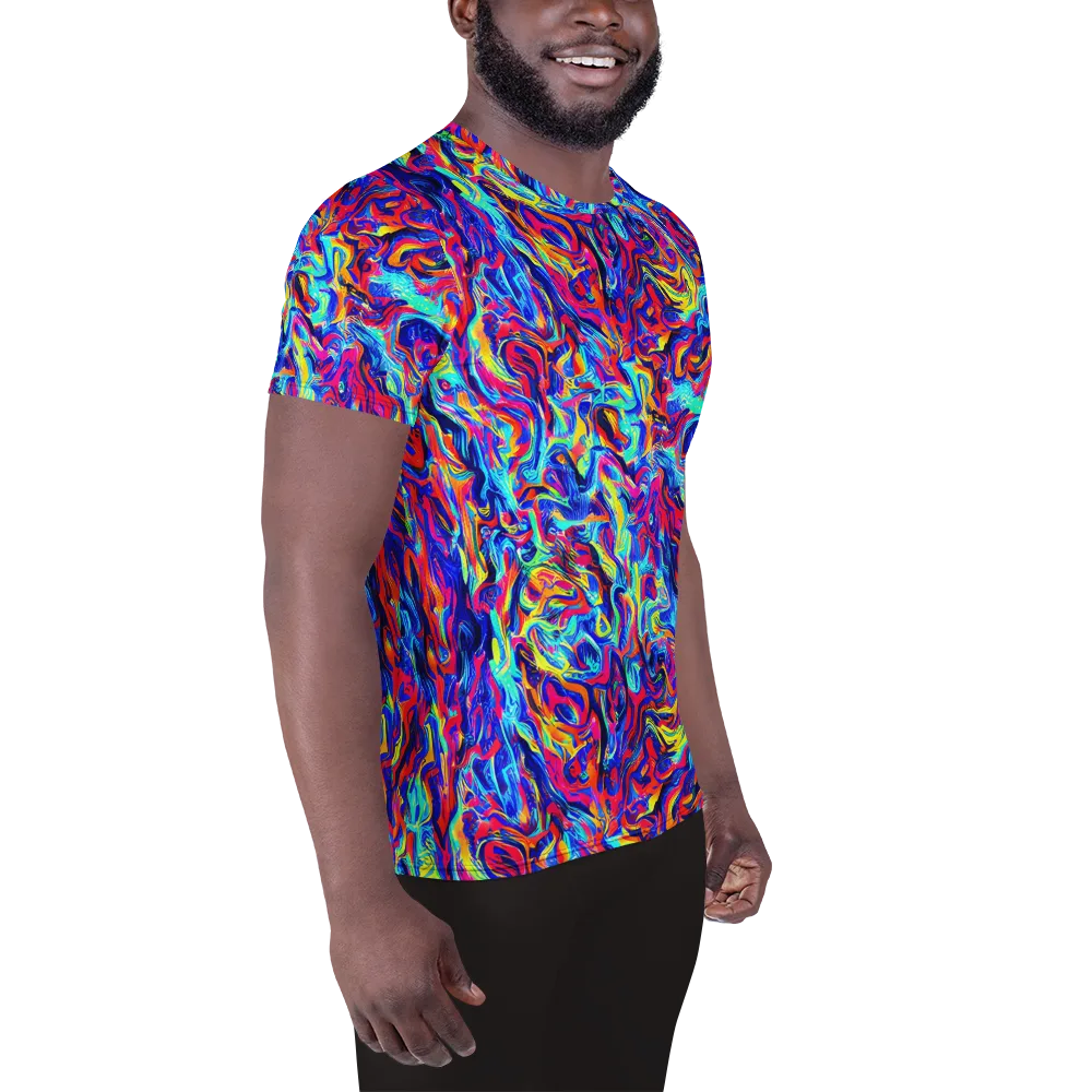 Solar Electric on Men's Athletic T-Shirt — Right