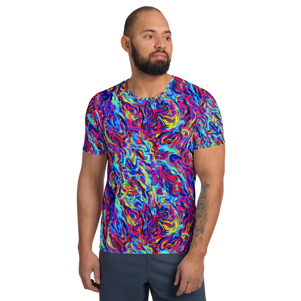 Solar Electric on Men's Athletic T-Shirt — Front