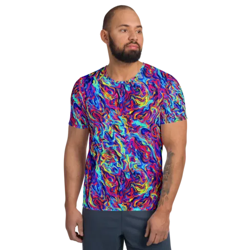Solar Electric on a Men's Athletic T-Shirt