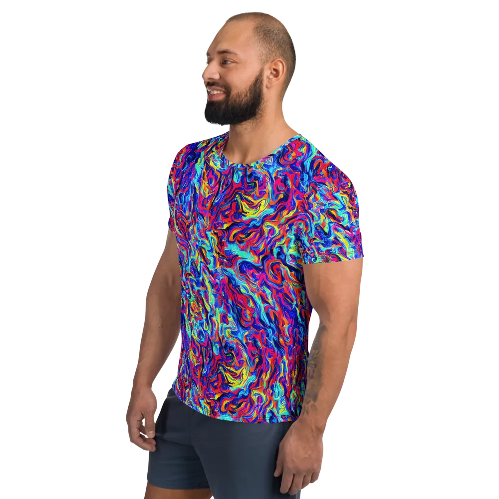 Solar Electric on Men's Athletic T-Shirt — Left