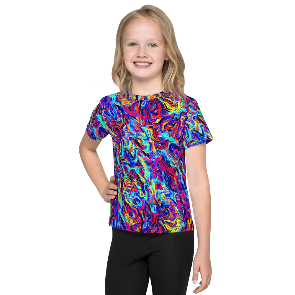 Solar Electric on Kids Crew Neck T-Shirt — Front