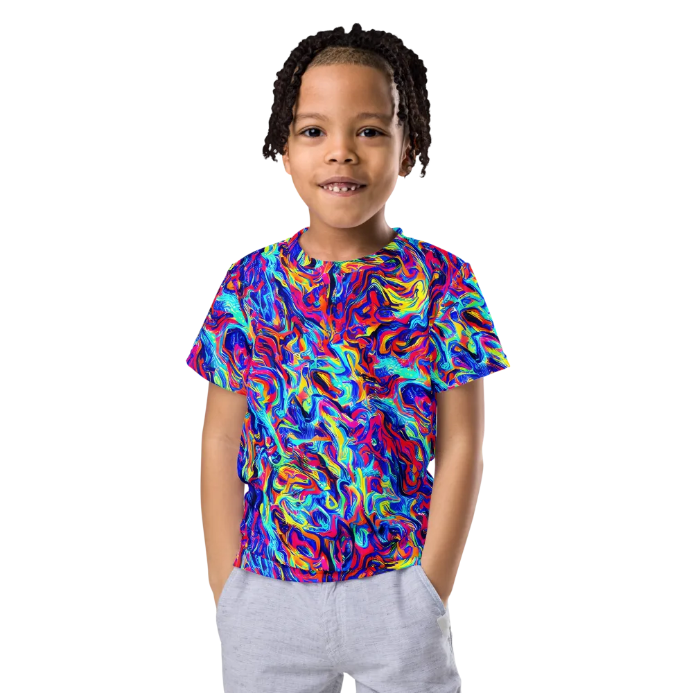 Solar Electric on Kids Crew Neck T-Shirt — Front