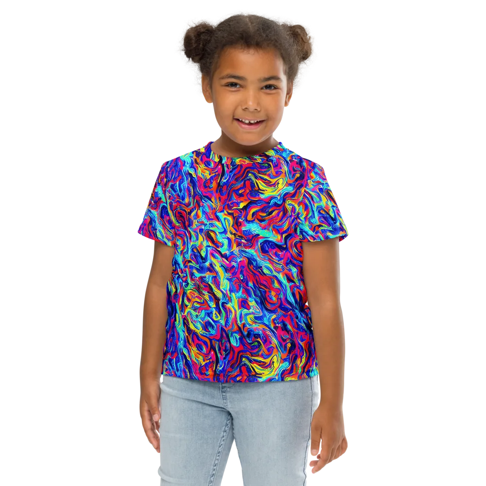 Solar Electric on Kids Crew Neck T-Shirt — Front