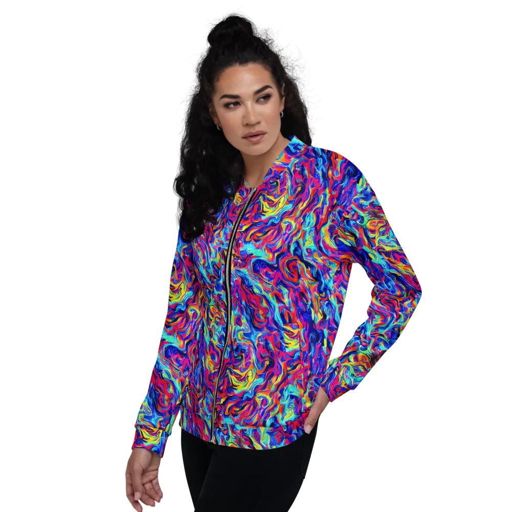 Solar Electric on Bomber Jacket — Left