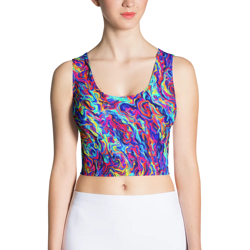 Solar Electric on Crop Top — Front