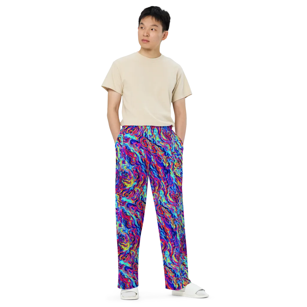 Solar Electric on Wide-Leg Pants — Front