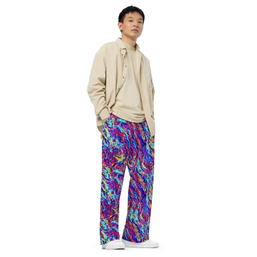 Solar Electric on a Wide-Leg Pants