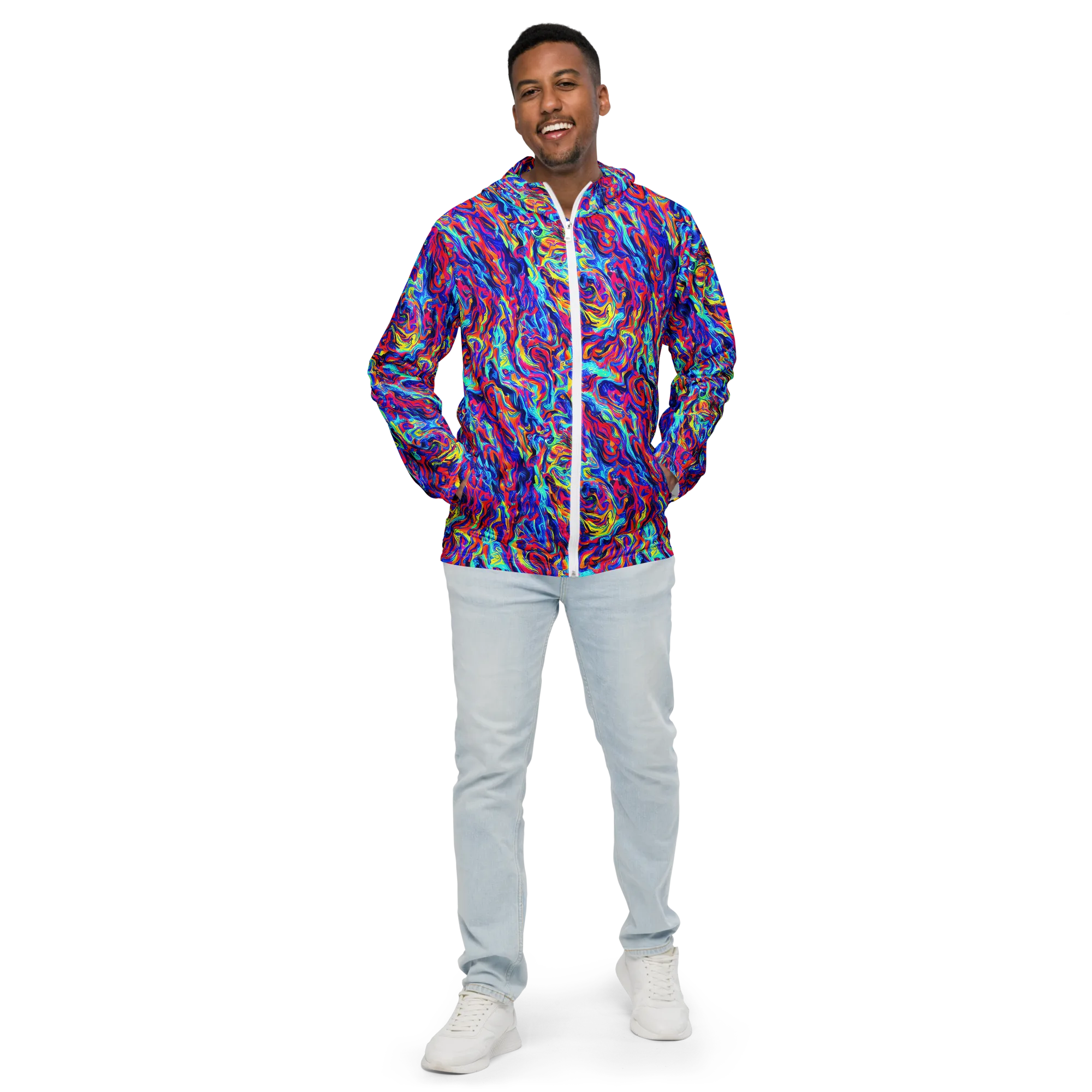 Solar Electric on Men's Windbreaker — Front