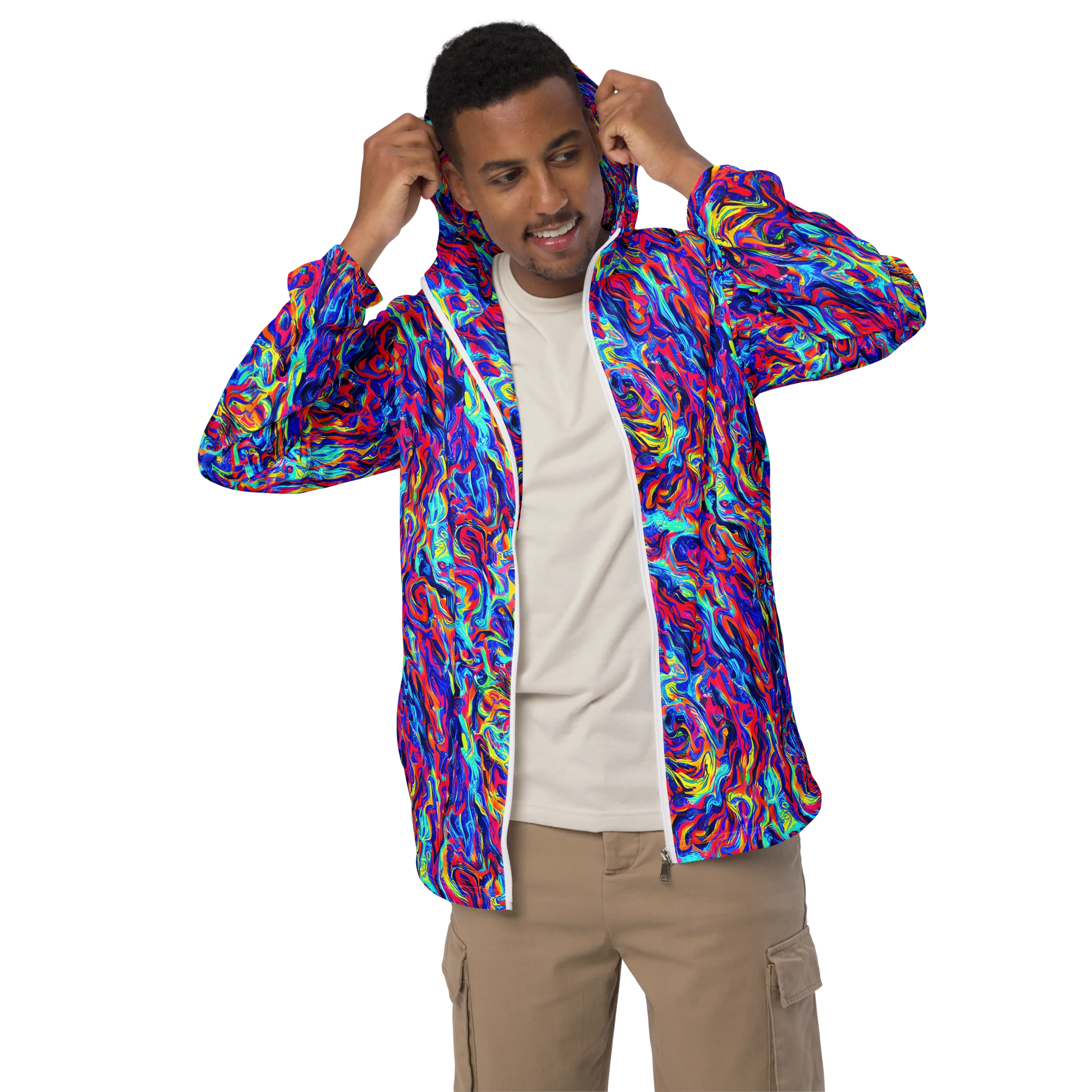 Solar Electric on Men's Windbreaker — Front