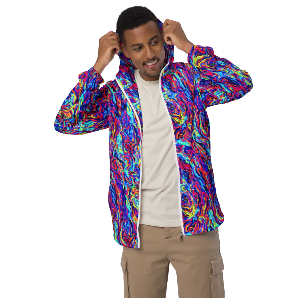 Solar Electric on Men's Windbreaker — Front