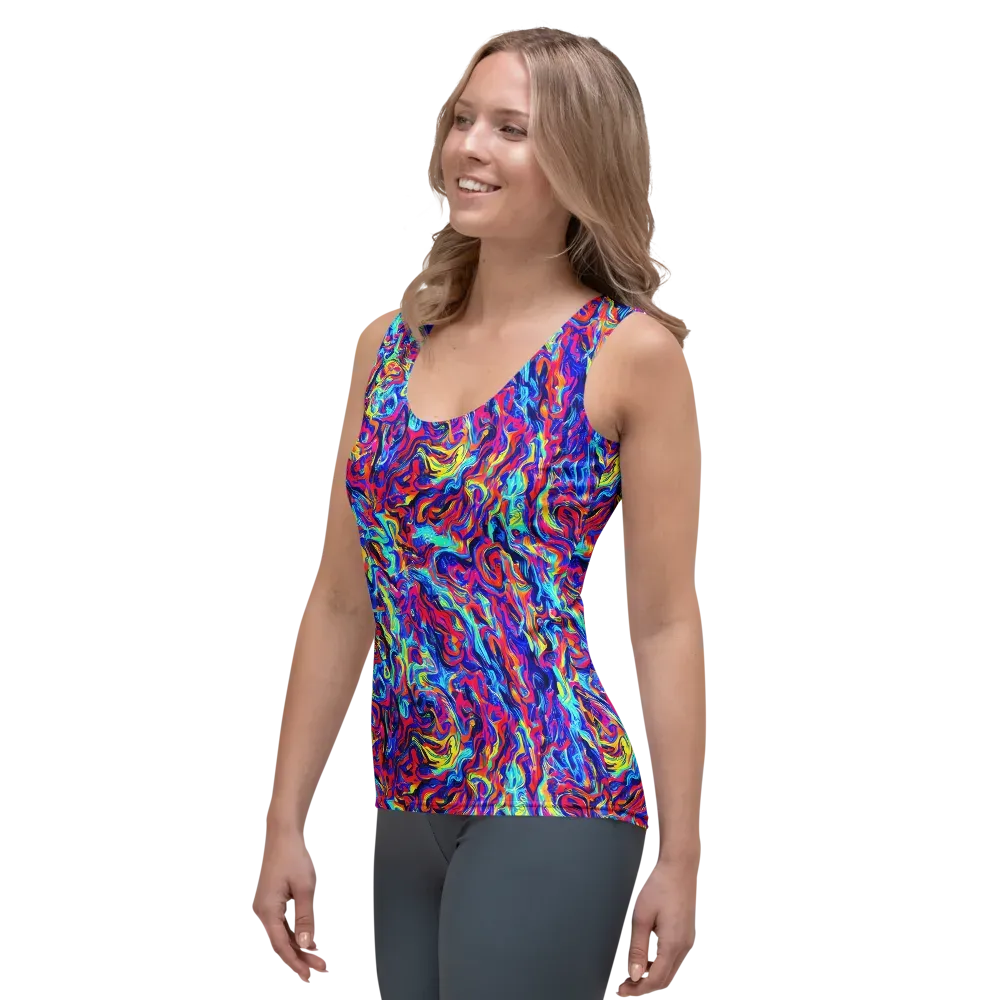 Solar Electric on Women's Tank Top — Left Front