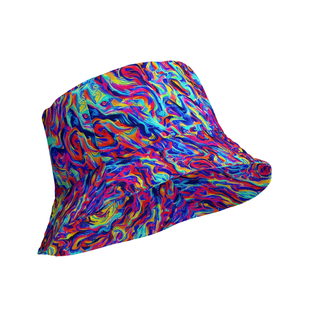 Solar Electric on Reversible Bucket Hat — Product details Outside