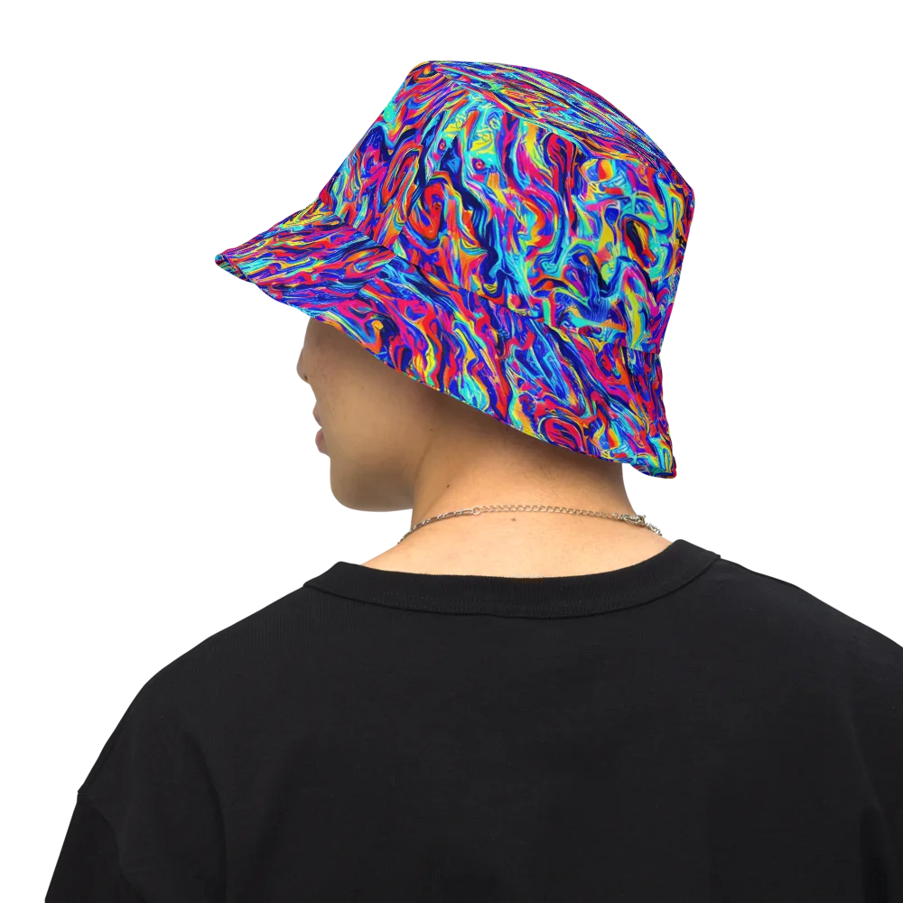 Solar Electric on Reversible Bucket Hat — Back Inside
