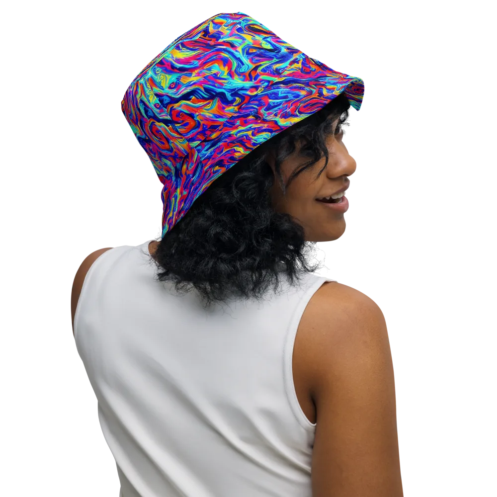 Solar Electric on Reversible Bucket Hat — Right Outside