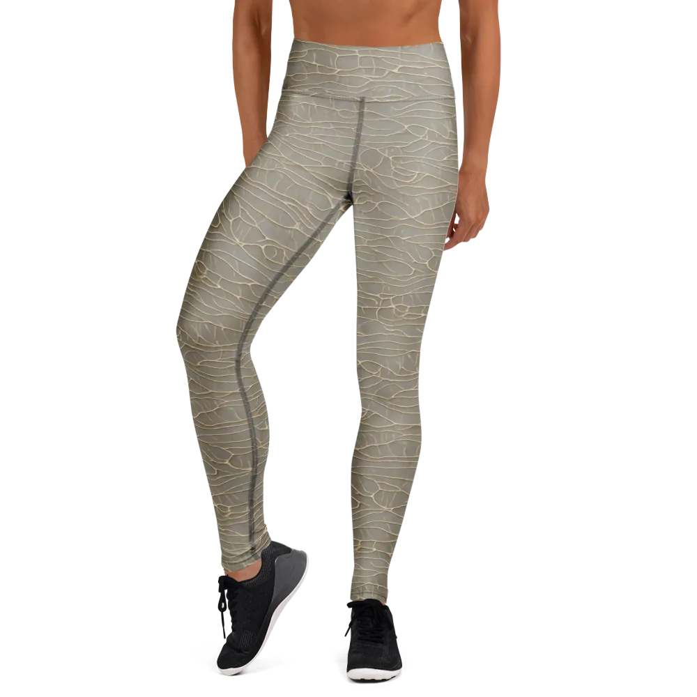 Ivory Vein on Yoga Leggings — Front