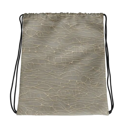 Ivory Vein on a Drawstring Bag