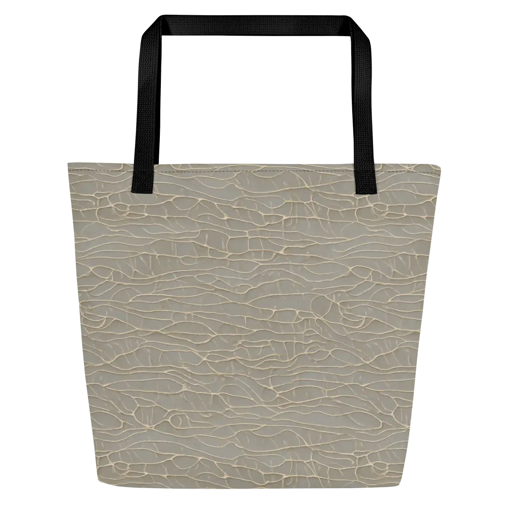 Ivory Vein on Large Tote Bag W/ Pocket — Front