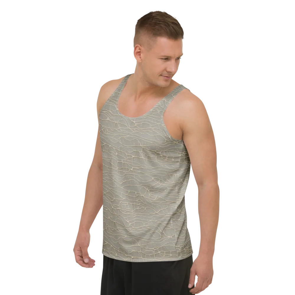 Ivory Vein on Men's Tank Top — Left Front