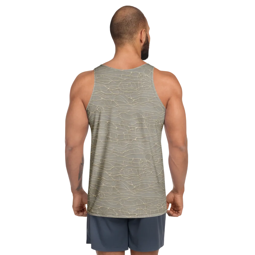 Ivory Vein on Men's Tank Top — Back
