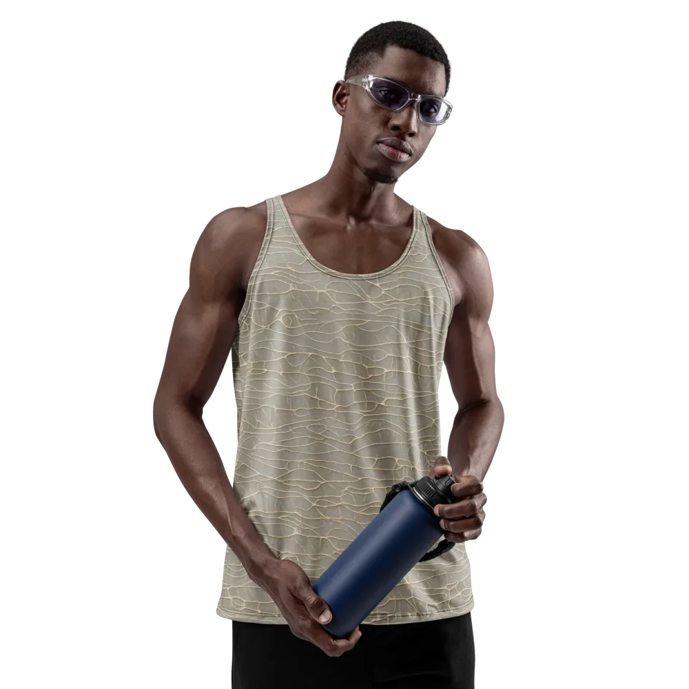 Ivory Vein on Men's Tank Top — Front