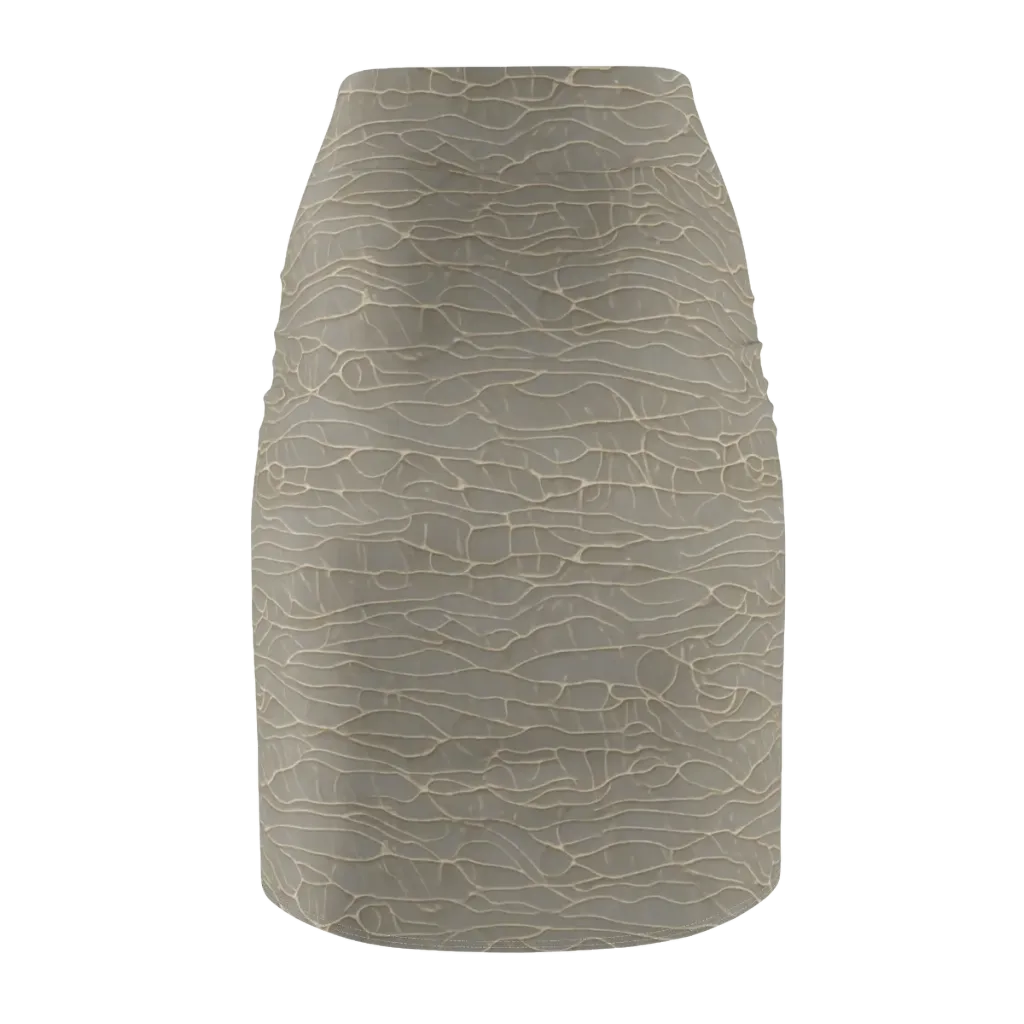Ivory Vein on Pencil Skirt — Back
