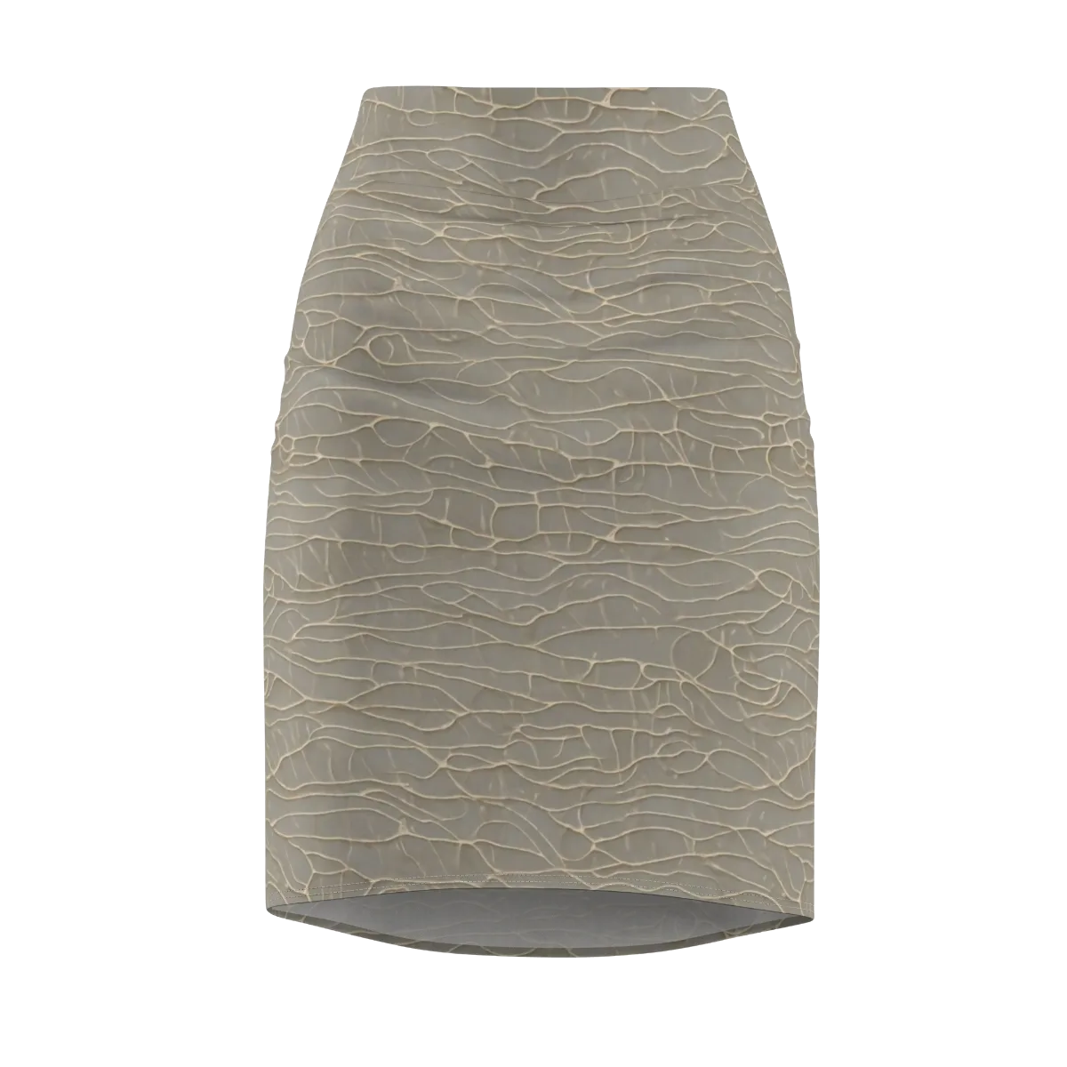 Ivory Vein on Pencil Skirt — Front