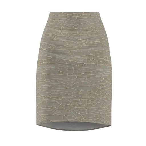 Ivory Vein on a Pencil Skirt