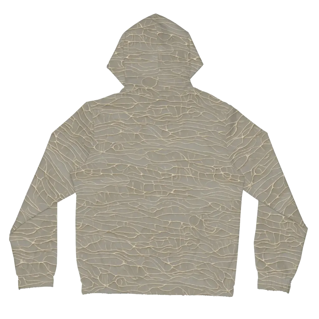 Ivory Vein on Women's Full-Zip Hoodie — Back