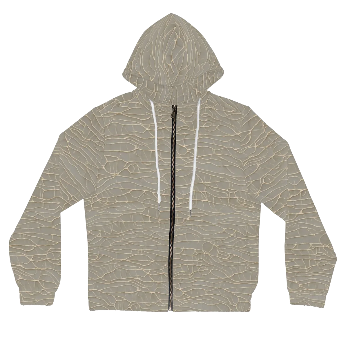 Ivory Vein on Women's Full-Zip Hoodie — Front