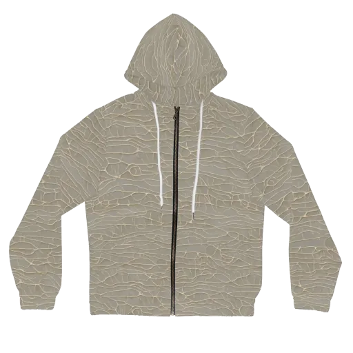Ivory Vein on a Women's Full-Zip Hoodie