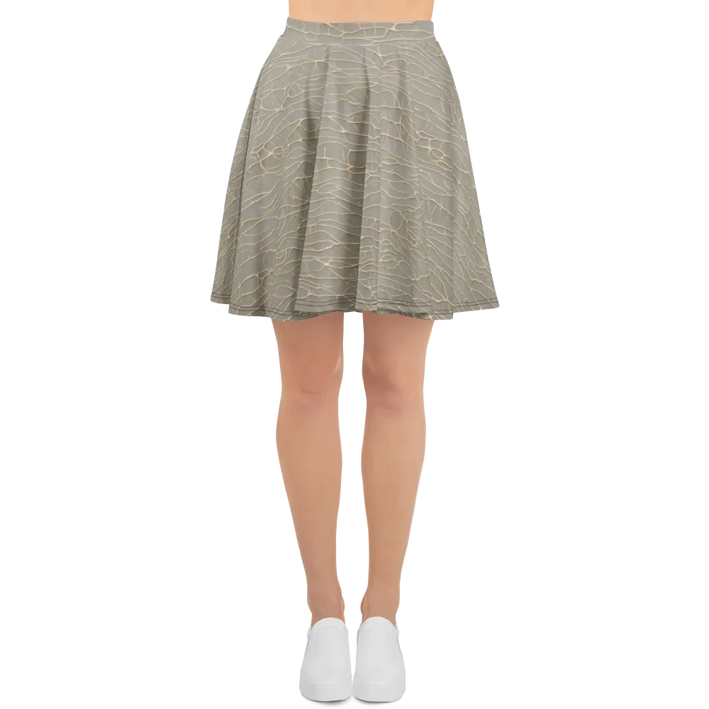 Ivory Vein on Skater Skirt — Front
